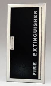 Autmotive authority black fire extinguisher wall mount pocket recessed bracket holder hanger boat rv. Larsen S Gemini Series Fully Recessed Fire Extinguisher Cabinets