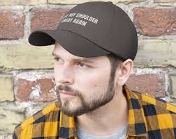 Shoulder Surgery Unisex Twill Hat , Shoulder Replacement, Surgery Recovery,  Shoulder Pain , Therapy , Rotator Cuff , Broken Shoulder ,