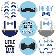 Little Man Boy Baby Shower Stickers 180 Count Baby Shower Decorations For Boys Bow Tie Baby Shower Bow Tie Baby Shower Theme