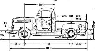 1950 Ford F1 Size Chart Ford F1 1948 1952 Classic Ford