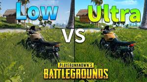 Pubg Low Vs Ultra Settings Graphics And Fps Comparison Youtube