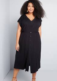 Simple Addition Midi Dress Plus Size Vintage Clothing Plus Size Outfits Midi Dress