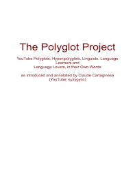 Check spelling or type a new query. The Polyglot Project