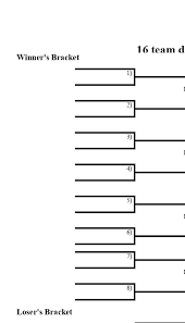 Badminton, bowling, tennis, golf, and, of course, soccer and football. Printable 16 Team Double Elimination Bracket Interbasket