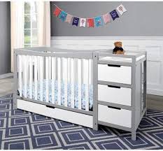 Graco Graco Remi 4 In 1 Standard Convertible Crib And Changer Combo With Storage Wayfair Crib With Changing Table Crib Storage Cribs