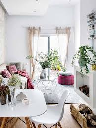 The space is filled with beautiful furniture and stylish decor, it is not overloaded. Cozy 45 Square Meters Apartment Displays Ingenious Design Solutions