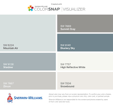 My 2018 Farmhouse Colors By Sherwin Williams Mountain Air Sw 6224 Stardew Sw 9138 Zircon Paint Colors For Home House Colors Sherwin Williams Paint Gray