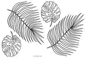 Hardback front and back covers for page protection and provides a sturdy coloring surface. Printable Tropical Leaf Outline Novocom Top