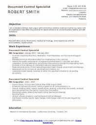 Document Control Specialist Resume Samples Qwikresume