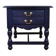 Painted Navy End Table Blue Side Table Traditional Interior Design Home Interior Design