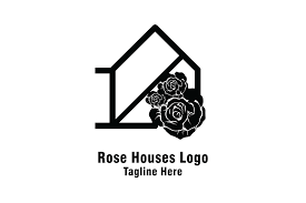 Download Rose Houses Rosse Home Logo Vector Graphic By Yuhana Purwanti Creative Fabrica PSD Mockup Templates