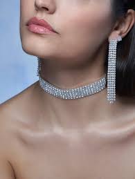 Poirier JS-010 Bruidssieraden Set Ella Zilver overrompeld 2024