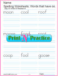 oo words 5 free phonics worksheets