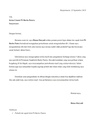 Jln pemuda no 11 a blok c perumnas madiun. 16 Contoh Surat Pengunduran Diri Dari Organisasi Lengkap Contoh Surat