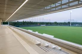 Gallery Of Plaine Des Sports Olgga Architects Atelier Cambium 7 Stadium Architecture College Architecture Architecture