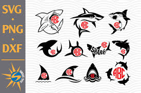 Download Shark Monogram Graphic By Svgstoreshop Creative Fabrica PSD Mockup Templates