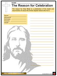 Holy Week Facts & Worksheets