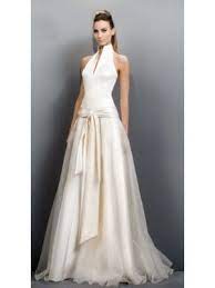 Bestellen sie verschiedene modelle von neckholder für brautkleider online. Glorious Halter A Line Floor Length Sweeping Wedding Dresses Kleid Hochzeit Hochzeitskleider Aus Satin Brautkleid