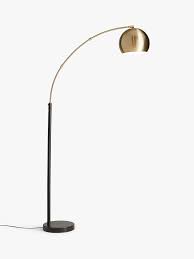 John Lewis Partners Hector Floor Lamp Antique Brass Black Floor Lamp Lamp John Lewis Floor Lamps