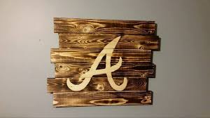 Atlanta Braves Wall Art Atlanta Braves Braves Baseball Decor