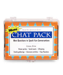 I love the jump on conversation it gave the dinner party and have pulled them out a couple times since for fun with friends. More Chat Pack