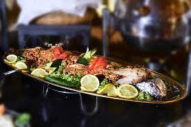 whole baked hamour fish seafood night amira restaurant fish and seafood food food eating