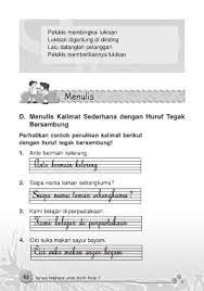 Inilah rekomendasi tentang contoh surat lamaran pekerjaan dengan huruf tegak bersambung. Page 71 00 Kular Bhs Indo Sd Kls 2 Baru Bw Pmd