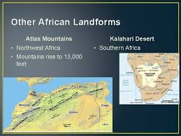 Landform map of north africa. Physical And Political Features Of Africa 7 Th