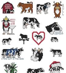 A cross stitch pattern from stitchx cross stitch available at everythingcrossstitch.com. Kravicky Borduren Dieren Koeien Kruissteek