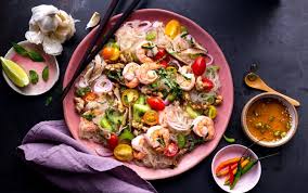 On warm summer days when the. Cold Thai Noodle Salad With Shrimp And Minced Chicken Myfitnesspal
