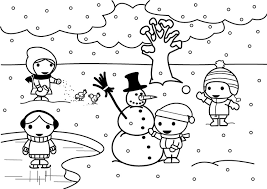 Dibujo Invierno Para Colorear