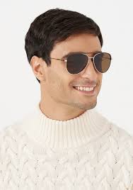 30Sundays MAVERICK Brown Lens 58 mm Aviator Sunglasses