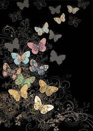 m122 butterfly flight fraktal sanati tuval sanati sanatsal