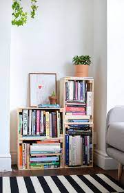 31 Gorgeous Furniture Upgrades For Your Grown Up Apartment First Apartment Decorating Crate Bookcase Cheap Home Decor