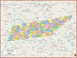 Tennessee State Map With Counties Amazon.com : 60 X 45 Giant Tennessee State Wall Map Poster With Counties -  Classroom Style Map With Durable Lamination - Safe For Use With Wet/Dry  Erase Marker - Very Popular For