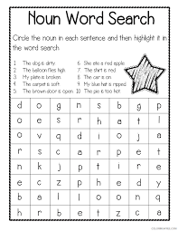 School's out for summer, so keep kids of all ages busy with summer coloring sheets. Word Searches Coloring Pages Educational Noun Third Grade Printable 2020 2133 Coloring4free Coloring4free Com