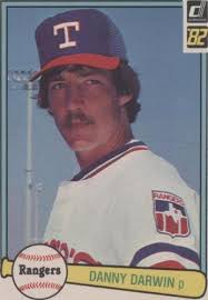 1982 Fleer Baseball Danny Darwin Diamond Cut Production Error #315 VGEX-EX 