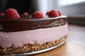 Raw Cheesecake With Chocolate Ganache Recipe Brazen Kitchen Recipe Raw Cheesecake Raw Vegan Desserts So Delicious Coconut Milk