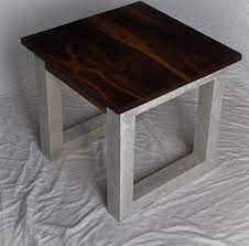 Noyer Noir Et Table Dappoint Beton Frais De Port Canada Side Table Black Walnut Table Walnut Table Top