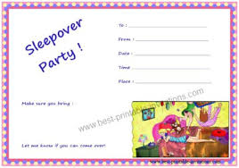 In order to have a party, you first need to invite some guests. Free Pajama Party Invitation