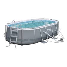 Bestway 13 X 8 X 39 Power Steel Oval Pool Set Oval Pool Oval Swimming Pool Backyard Pool