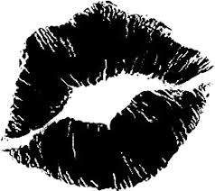 Black And White Kiss Logo Black Lips Sticker By Hayleycross Lip Print Tattoos Kiss Tattoos Kiss Lip Tattoos
