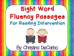 Fruit riddles read and guess reading passages about family reading passages about hygiene tags: Sight Word Fluency Passages For Reading Intervention Miss Decarbo