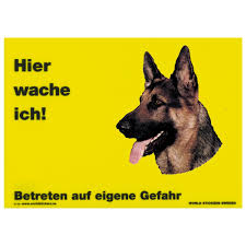 Es ist ratsam, den kommentar vor dem einsenden noch einmal auf richtigkeit zu überprüfen. Warnschild Hier Wache Ich Grosse 28 X 20 Cm Gelb