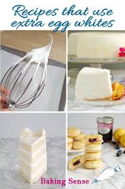 You can make just about anything without eggs; What To Do With Egg Whites Egg White Recipes Dessert Recipe Using Egg Whites Egg White Recipes