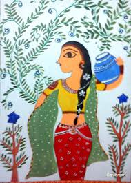 Black And White Painting Easy For Kids Pin By Pallavi Gowda On Magic Flute Women Madhubani Painting Madhubani Art Indian Paintings