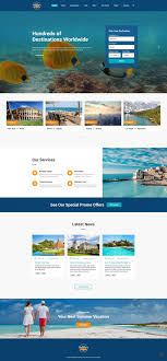 Travel Agency Web Template Travel Agency Web Design Tips Summer Travel