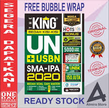 Ujian nasional (un) jenjang sma/smk/ma untuk tahun pelajaran 2019/2020 rencananya akan dilaksanakan tidak bersamaan untuk smk, sma, dan paket c. Jual Buku Terbaru The King Bedah Kisi Kisi Un Usbn Sma Ipa 2020 Di Lapak Almira Book Store Bukalapak