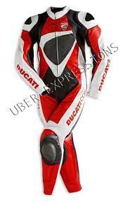 Ducati Corse Perforated 12 Red White Black One Piece Leather Suit Ducati Clothing Ducati Motorbike Leathers