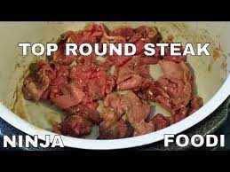 Lightly spray the meat with olive oil and season generously with salt, pepper and rosemary. Top Round Steak And Potatoes Ninja Foodi Scottcooks Youtube Top Round Steak Top Round Steak Recipes Round Steak Recipes